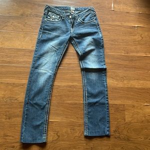 True religion, jeans, size 30 almost new, barely worn, but were hemmed